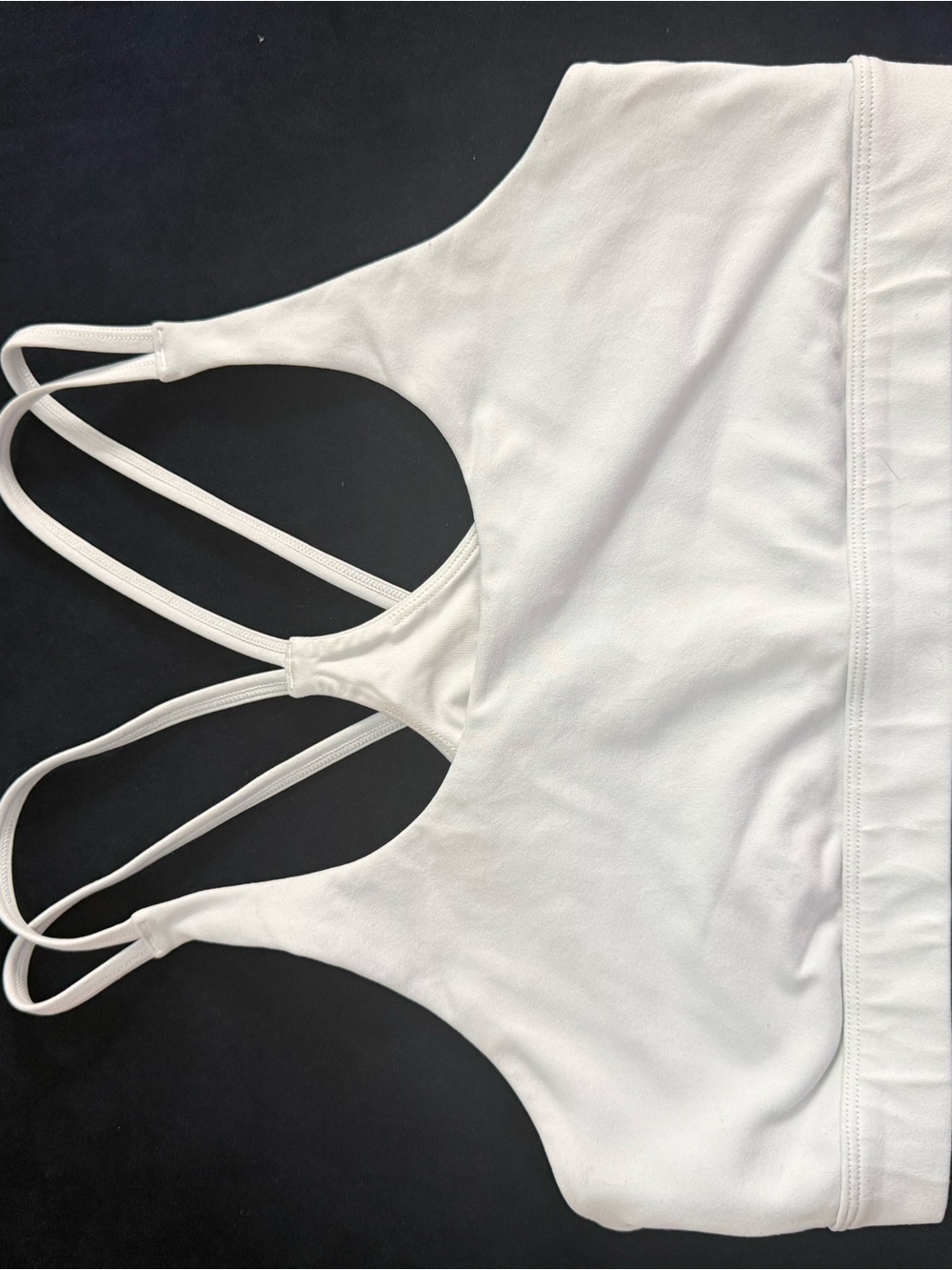ALO yoga White Strappy Sports Bra